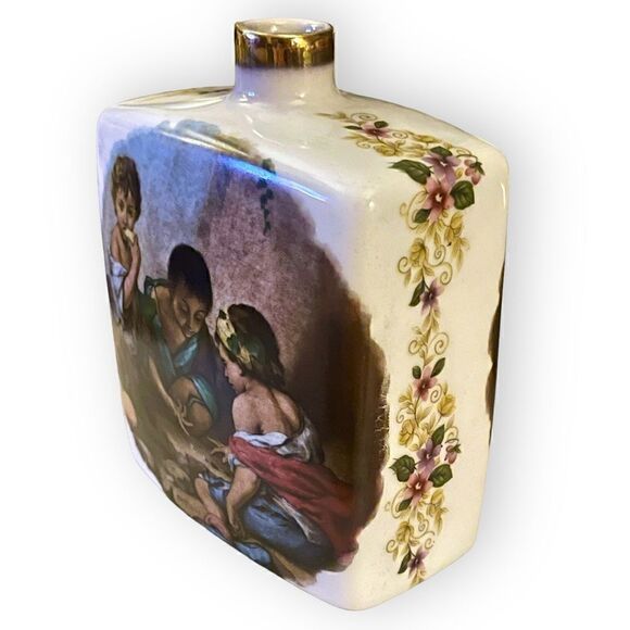 Royal Schwabap Artist Murillo 17th Century Seville Children Scenes Decanter Vase - Picture 13 of 16